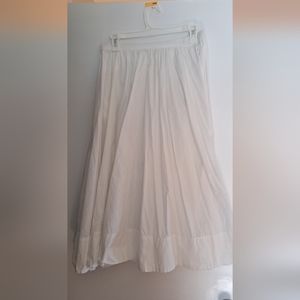Boho Free People A-line White Skirt